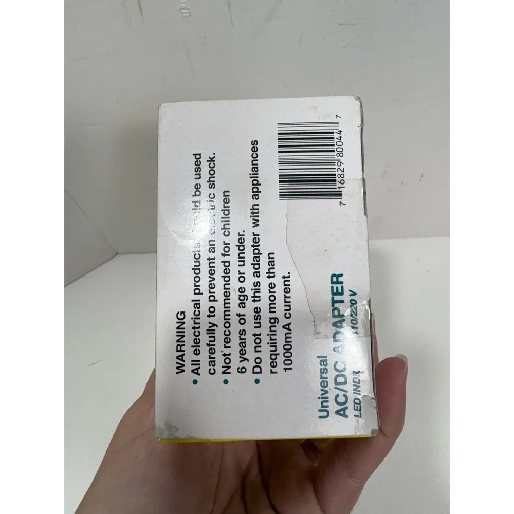 Coby‎ Universal Power A/C Adapter model CA-44 1000mA LED Power Indicator Input